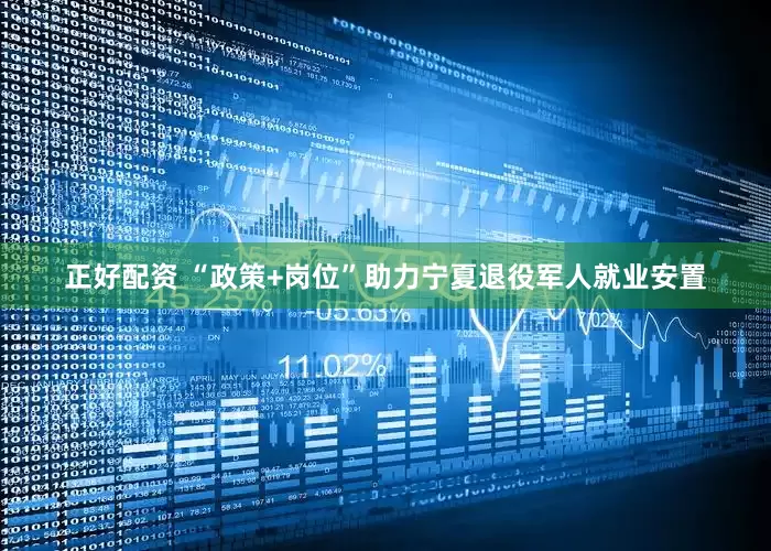 正好配资 “政策+岗位”助力宁夏退役军人就业安置